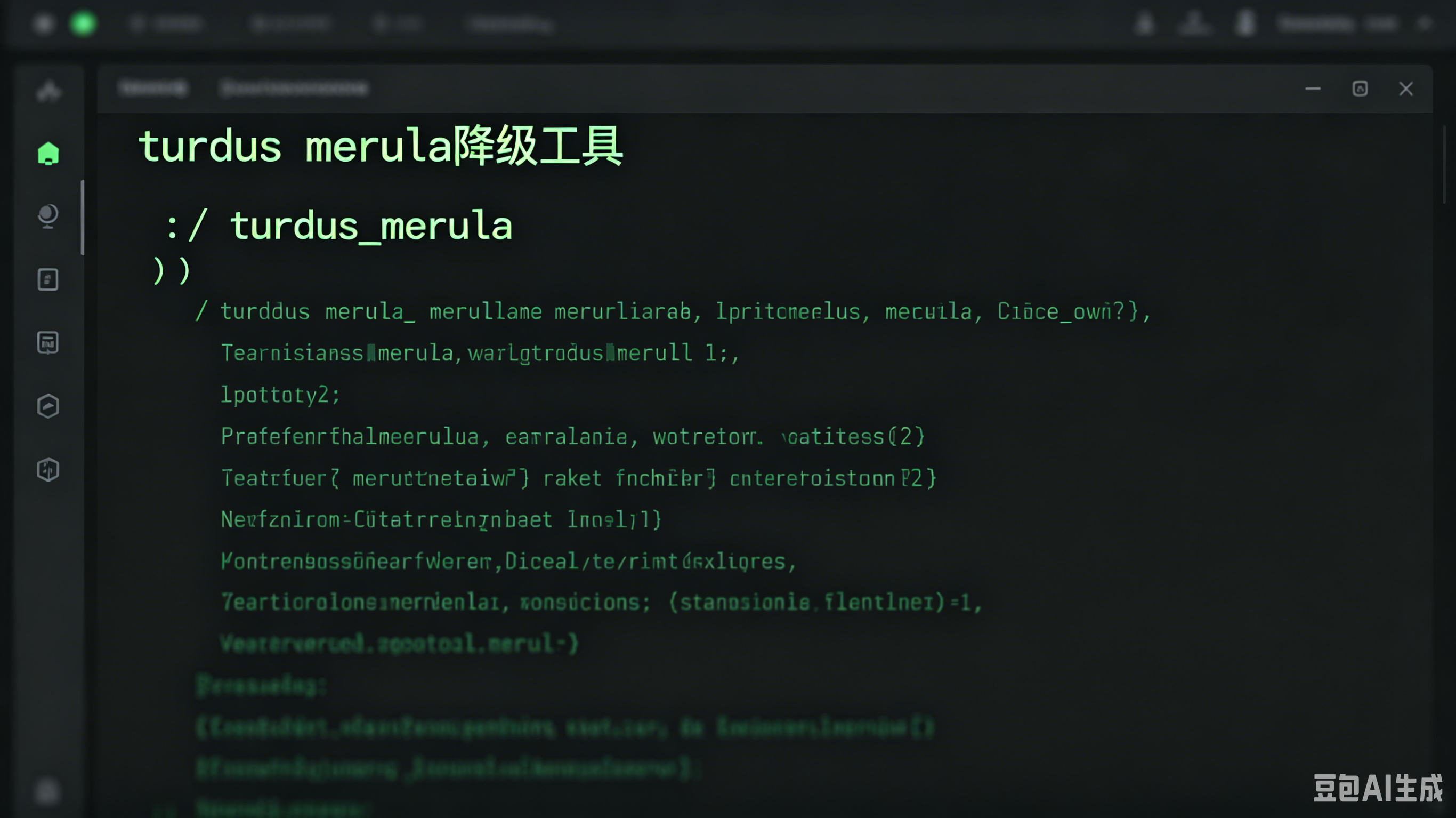 turdus merula降级工具界面