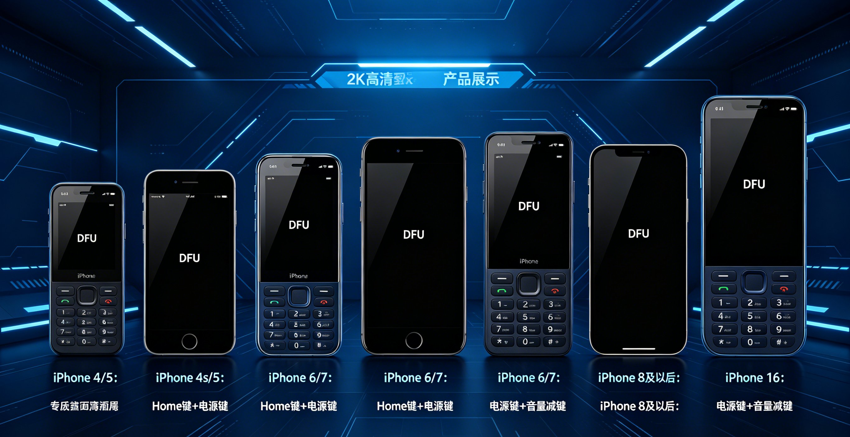 iPhone 8及以上DFU按键步骤图解